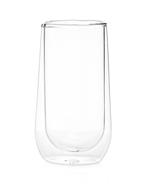 Rosa Edel doppelwandiges Highball Glas für Cocktails mit einem Volumen von 330 ml
